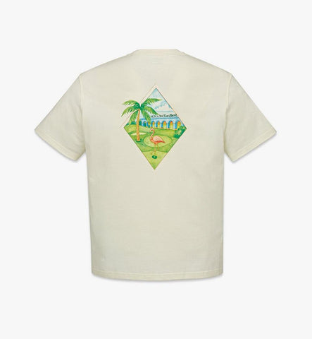 MHTGAMM10WO00M-MCM x We The Best Flamingo T-Shirt|Off White
