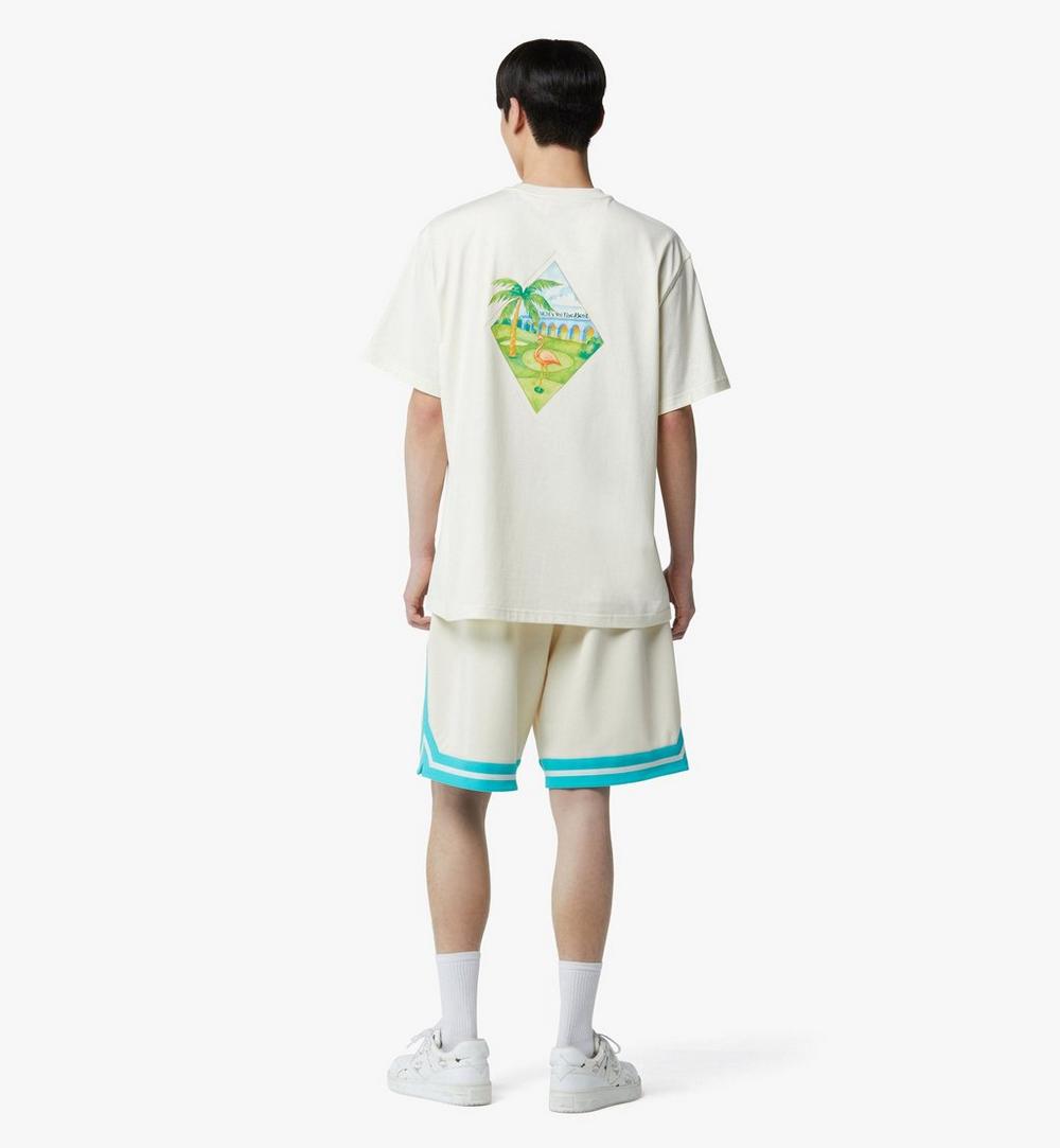 MHTGAMM10WO0XS-MCM x We The Best Flamingo T-Shirt|Off White