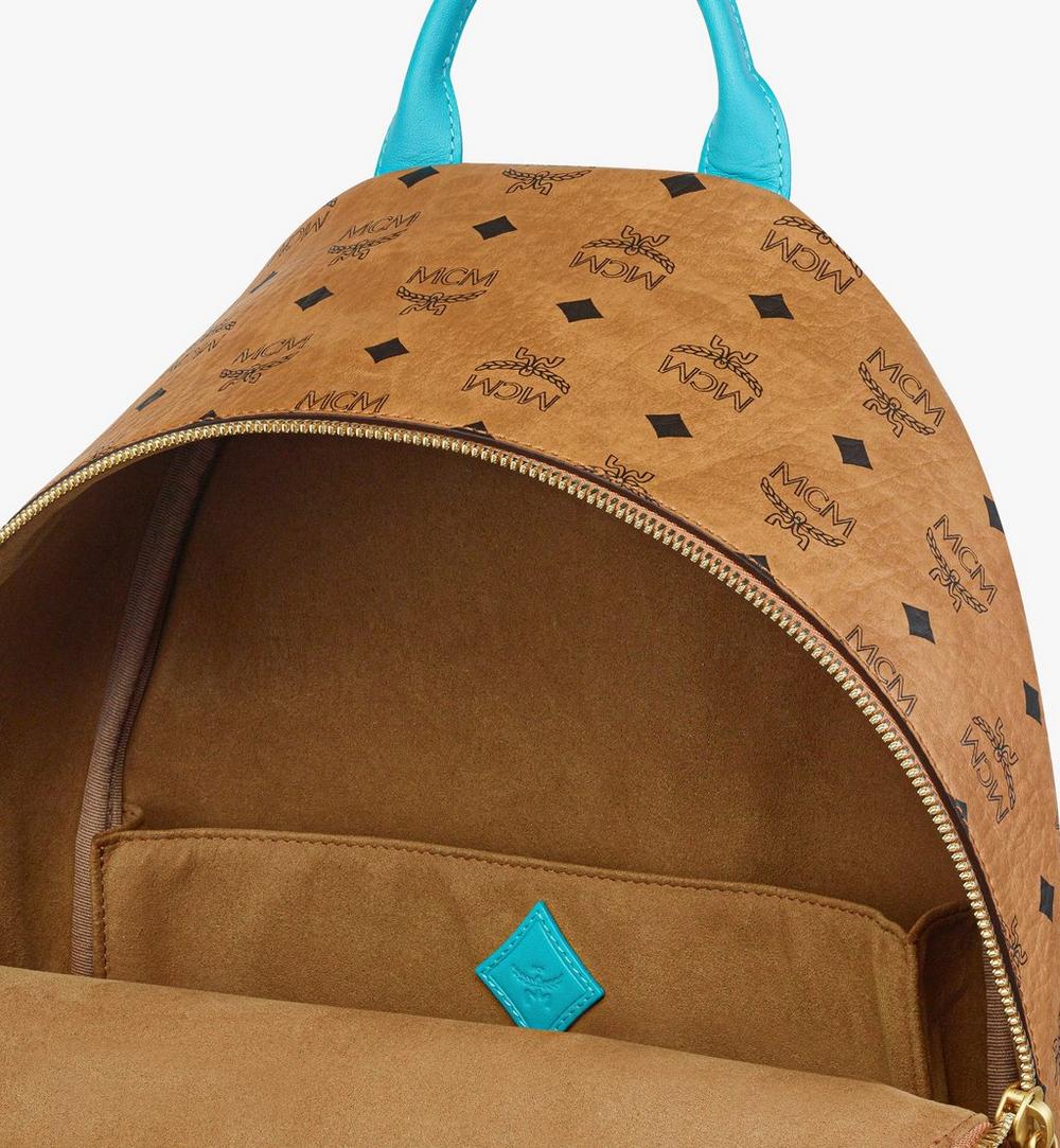 MMKGAVE09CO001-MCM x We The Best Stark Backpack in Visetos|Cognac