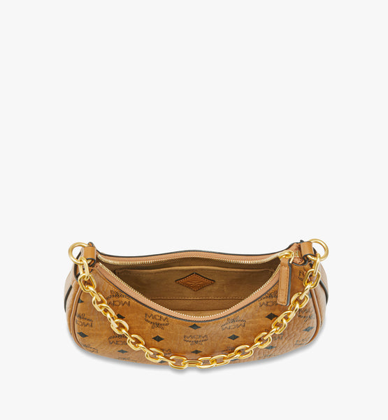 Aren Crescent Hobo Bag in Visetos image 3