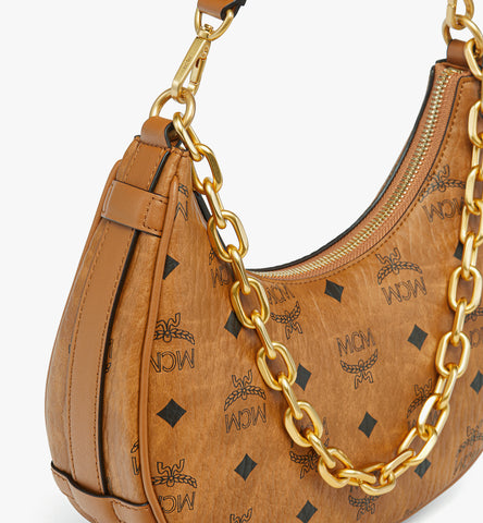 Aren Crescent Hobo Bag in Visetos