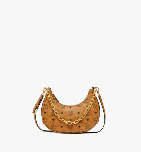 Aren Crescent Hobo Bag in Visetos image 6