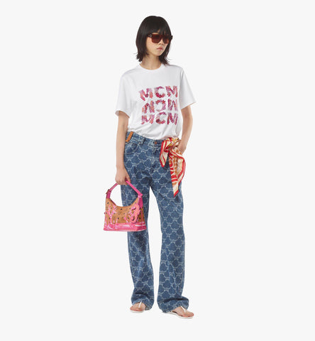 MWHFSTA02Q1001-Aren Hobo in Cubic Coral Visetos|SANGRIA SUNSET