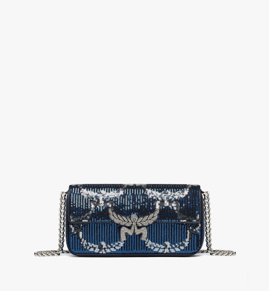 Himmel Shoulder Bag in Sequin Monogram Leather image 1