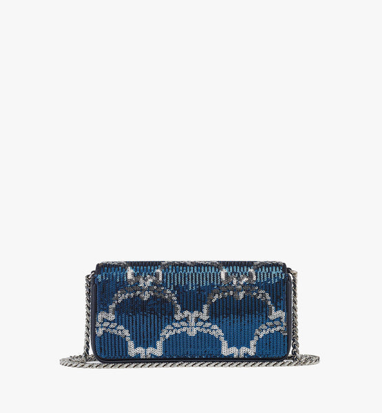 Himmel Shoulder Bag in Sequin Monogram Leather image 5