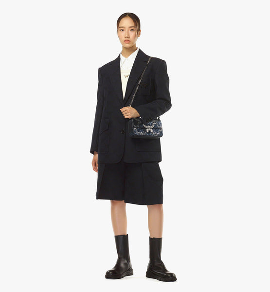 Himmel Shoulder Bag in Sequin Monogram Leather image 2