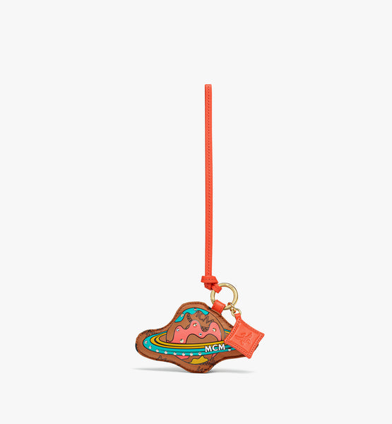 Aren Planet Charm In Monogram Recycled Nylon image 1