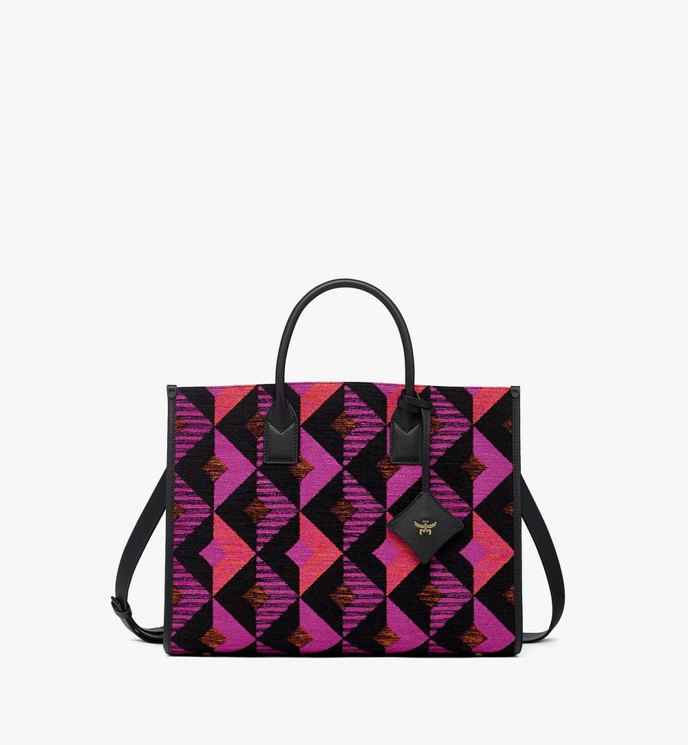 MWTGABO01MT001-München Tote in Diamond Jacquard|Multi