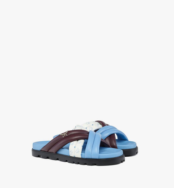 Monogram Cross Sandals in Lamb Leather image 1