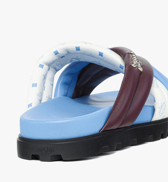 Monogram Cross Sandals in Lamb Leather image 3