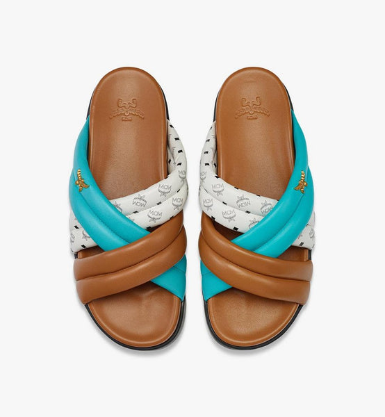 Monogram Cross Sandals in Lambskin image 5
