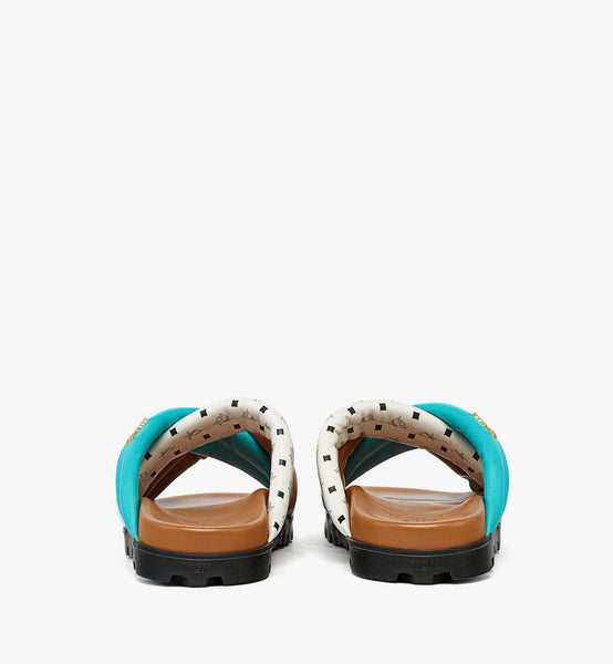 Monogram Cross Sandals in Lambskin image 3