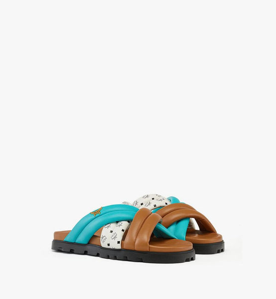 Monogram Cross Sandals in Lambskin image 1