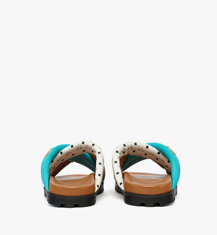 MEXFSMM04MT037-Monogram Cross Sandals in Lambskin|Multi