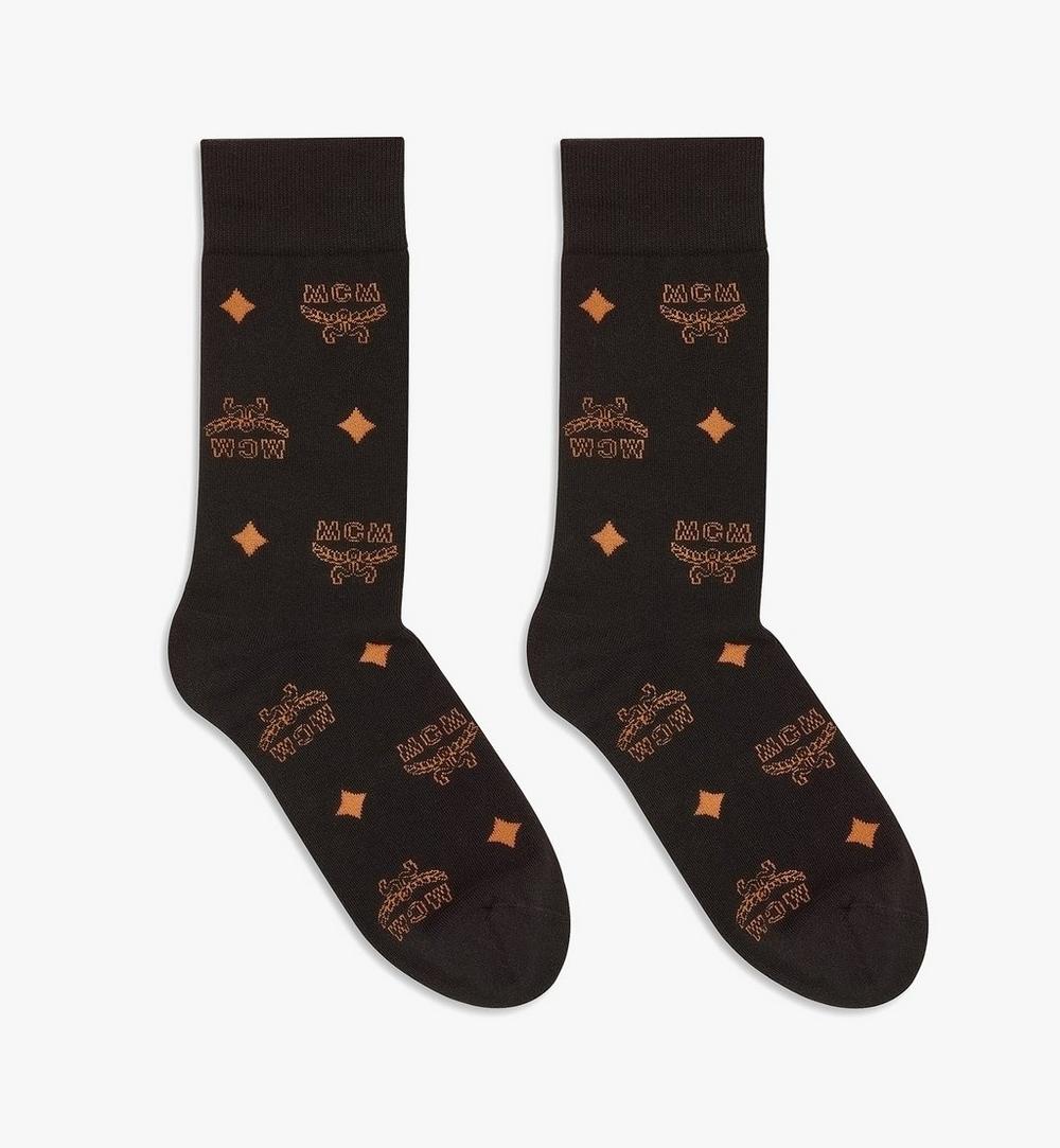 MEZCAMM17BK0ML-Monogram Knit Socks|BLACK