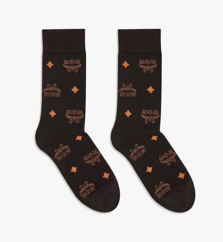MEZCAMM17BK0ML-Monogram Knit Socks|BLACK