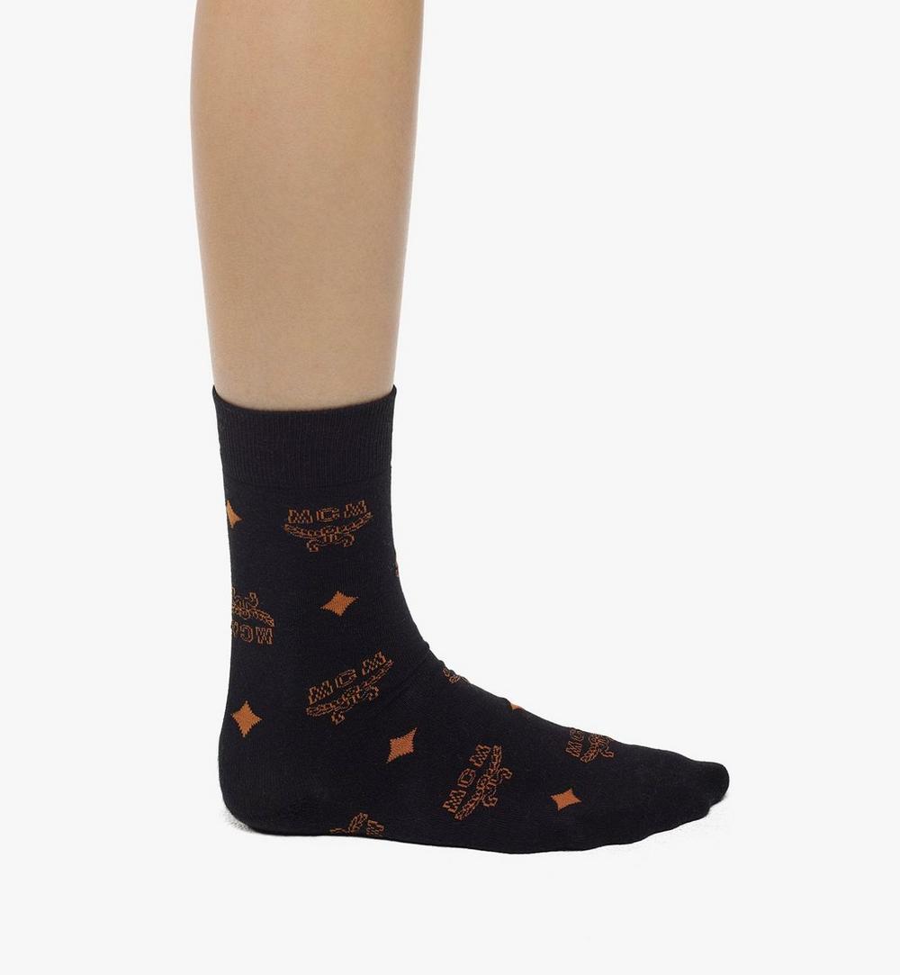 MEZCAMM17BK0ML-Monogram Knit Socks|BLACK