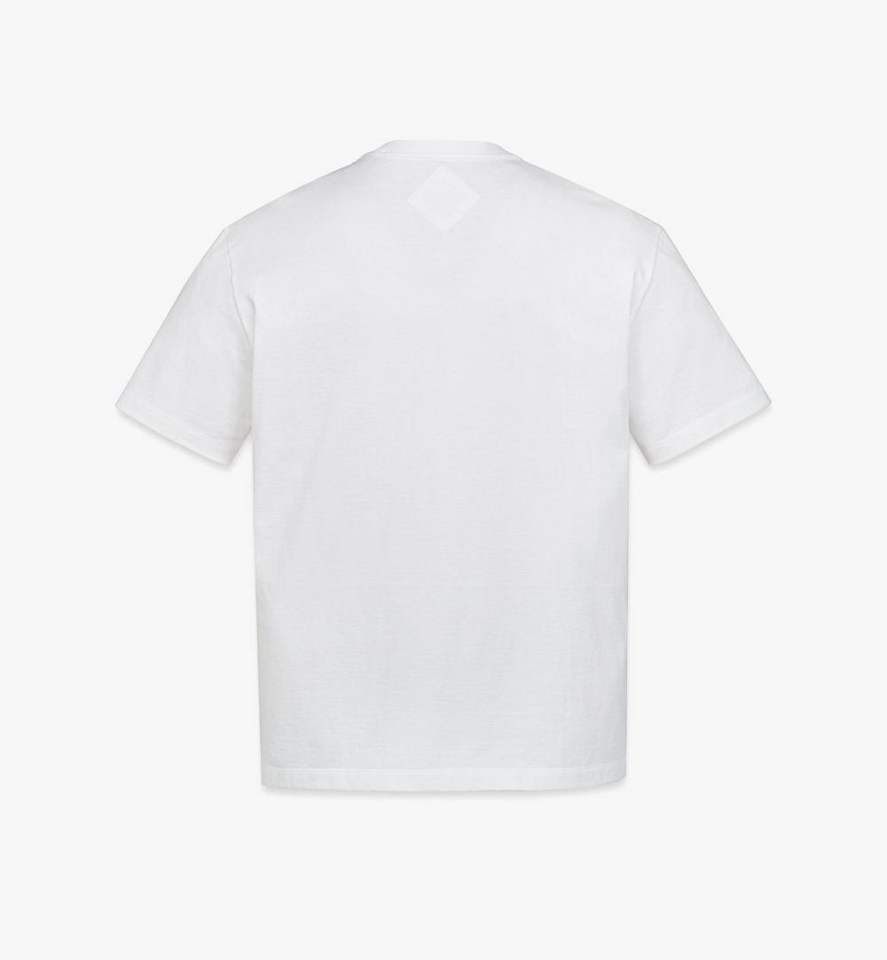 MHTEAMM07BW00M-Monogram Patch Pocket T-Shirt in Organic Cotton|Black & White