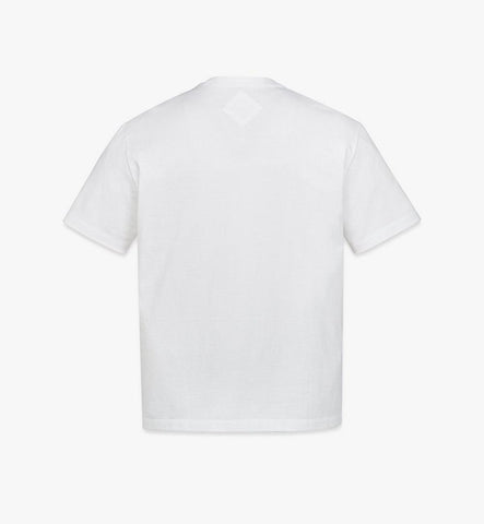MHTEAMM07BW00M-Monogram Patch Pocket T-Shirt in Organic Cotton|Black & White