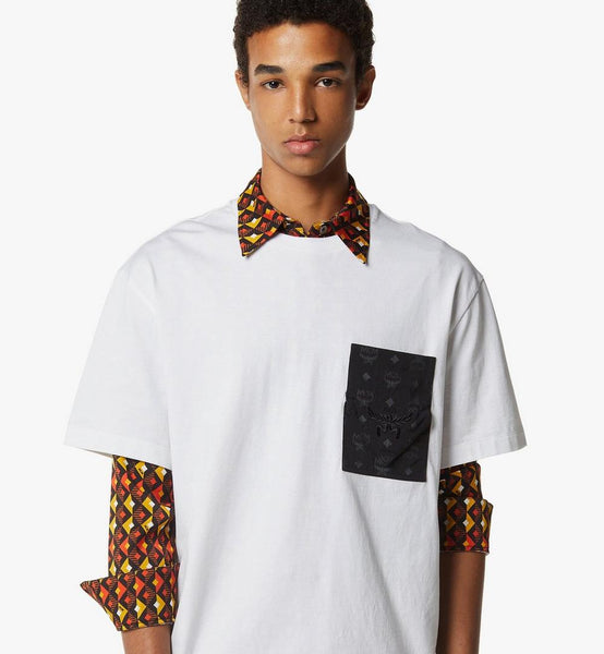 Monogram Patch Pocket T-Shirt in Organic Cotton image 6