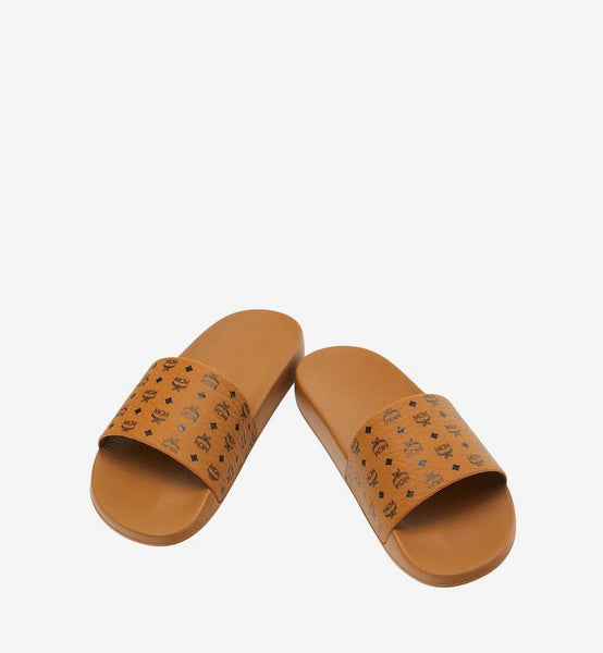 Monogram Print Rubber Slides image 4