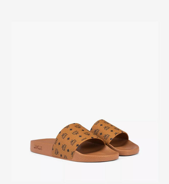 Monogram Print Rubber Slides image 3