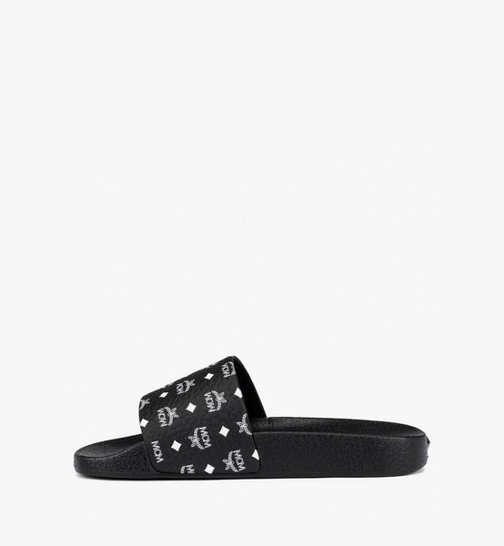 Monogram Print Rubber Slides image 4