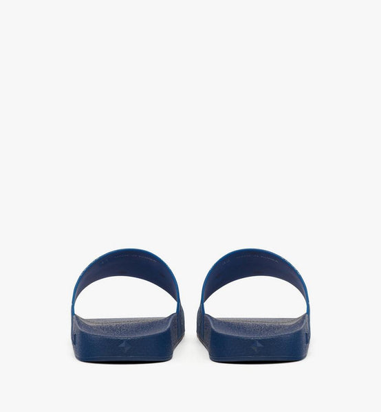 Monogram Print Rubber Slides image 3