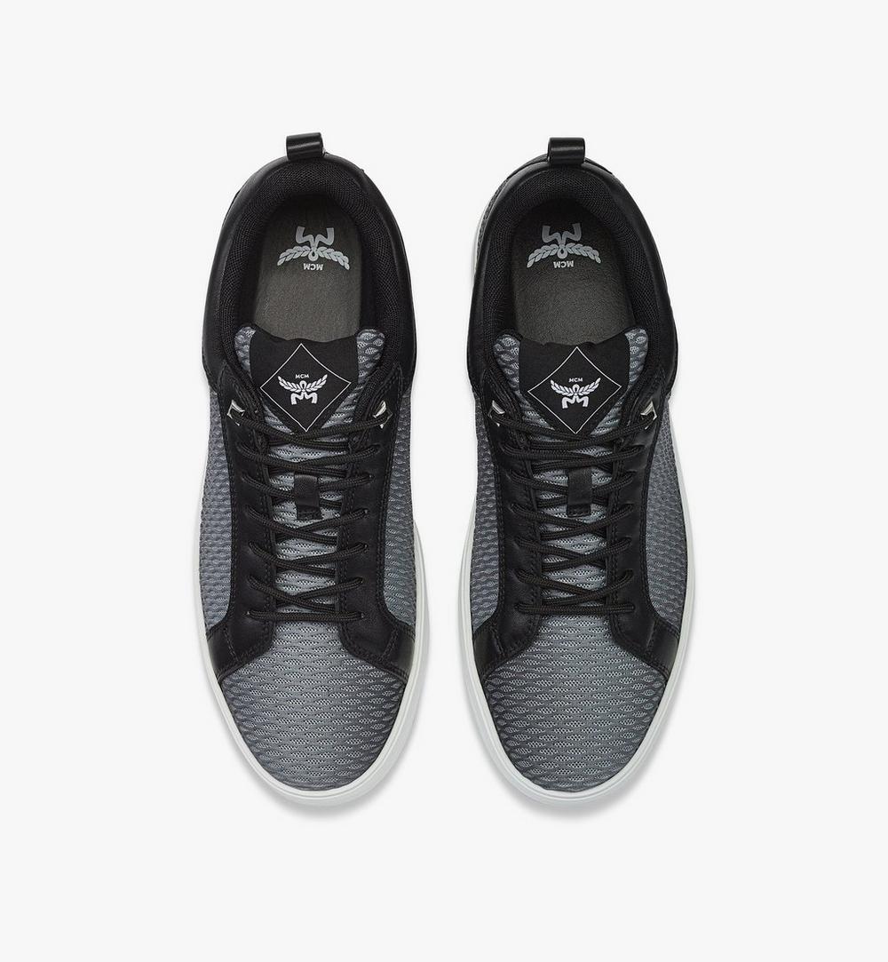 MEXFSAJ02EG044-Neo Terrain Sneakers in Gradation Mesh and Calfskin|Grey