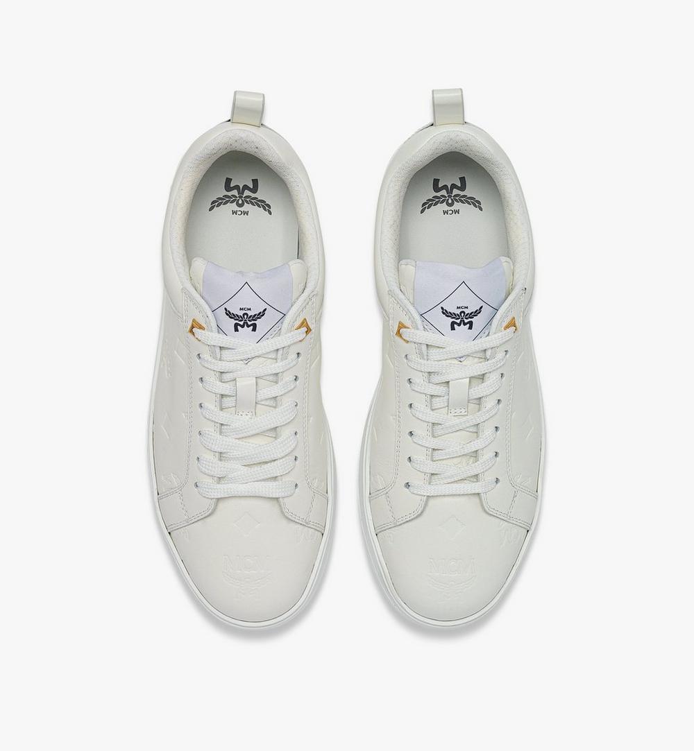 MESEAAJ02WG039-Neo Terrain Sneakers in Monogram Leather|Egret