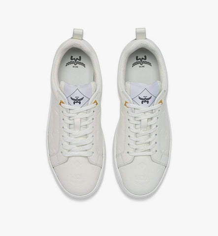 MESEAAJ02WG039-Neo Terrain Sneakers in Monogram Leather|Egret