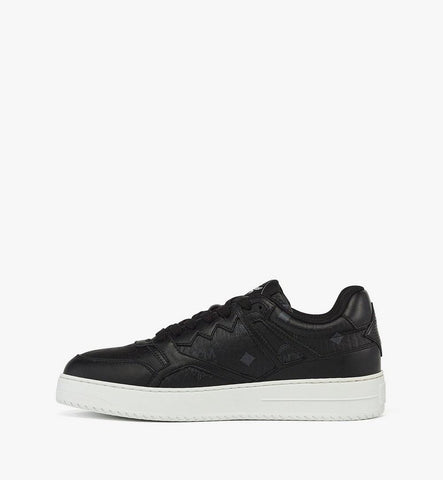MEXESAJ03BD041-Neo Terrain Sneakers in Visetos Leather Mix|Black & Black