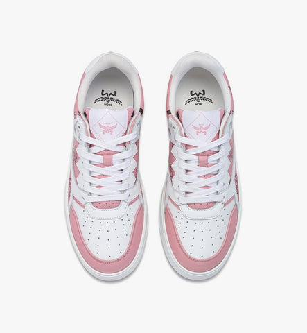 MESESAJ03PZ039-Neo Terrain Sneakers in Visetos Leather Mix|Soft Pink