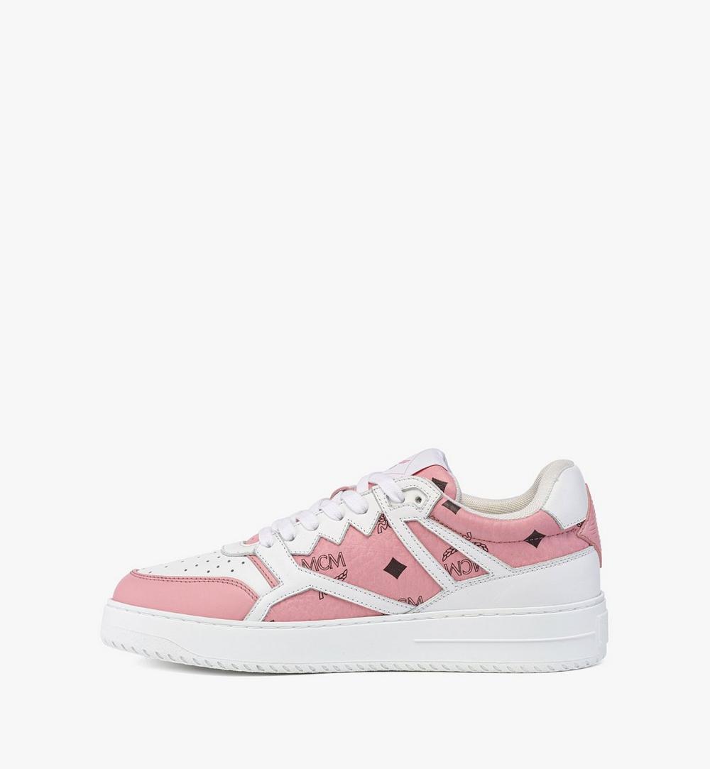 MESESAJ03PZ036-Neo Terrain Sneakers in Visetos Leather Mix|Soft Pink