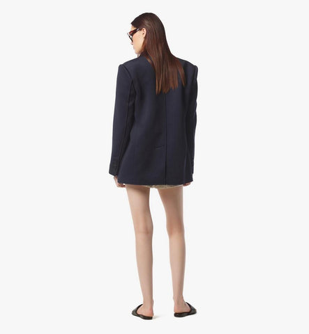 MFJFSMM02VC038-Neoprene Jacket|Navy Blazer