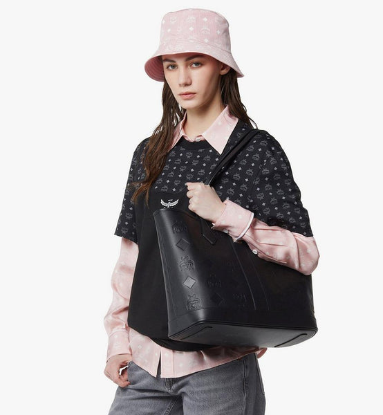 New Liz Shopper in Embossed Monogram Leather image 2