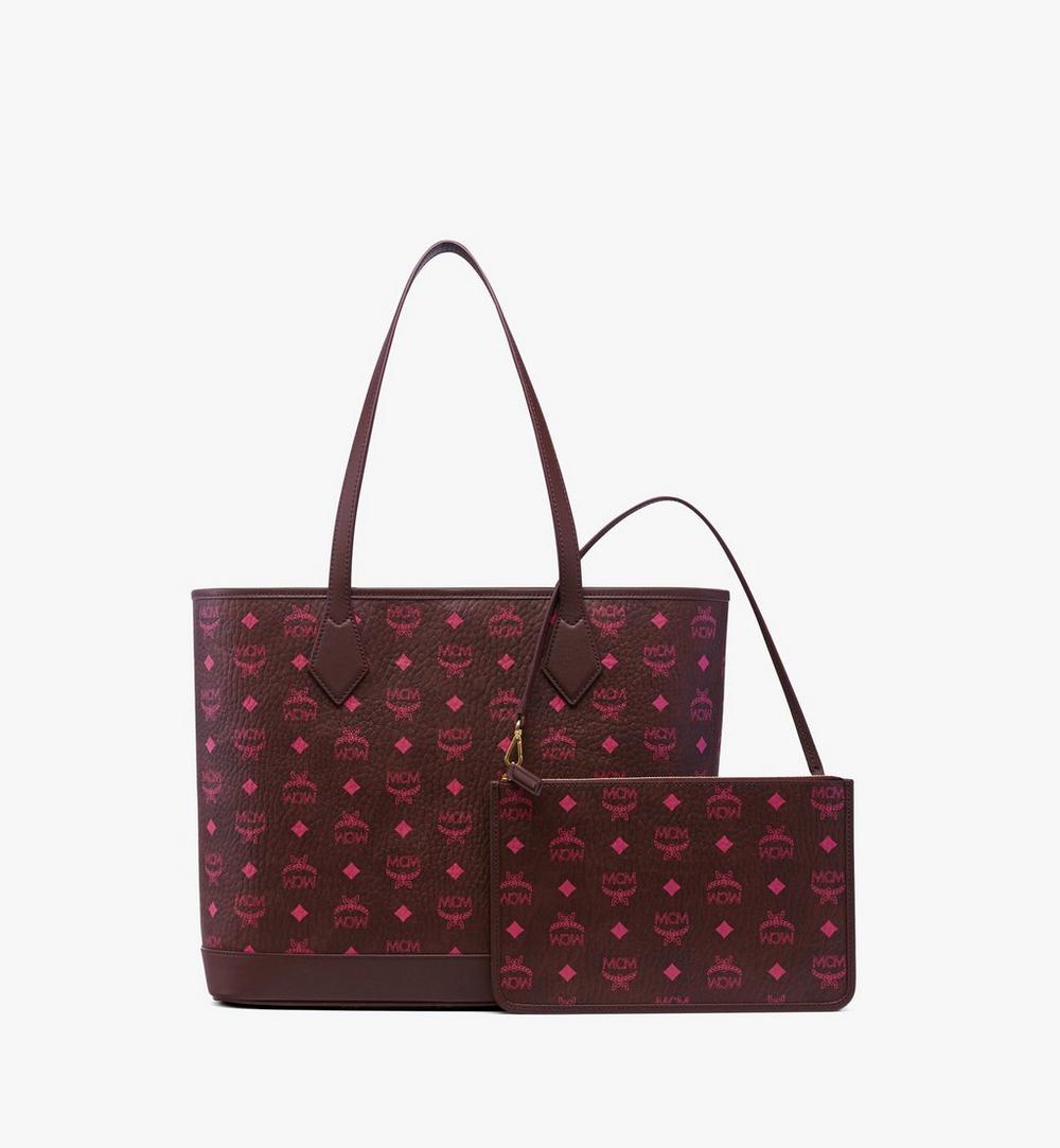 MWPGSLR024B001-New Liz Shopper in Visetos|Cinnamon