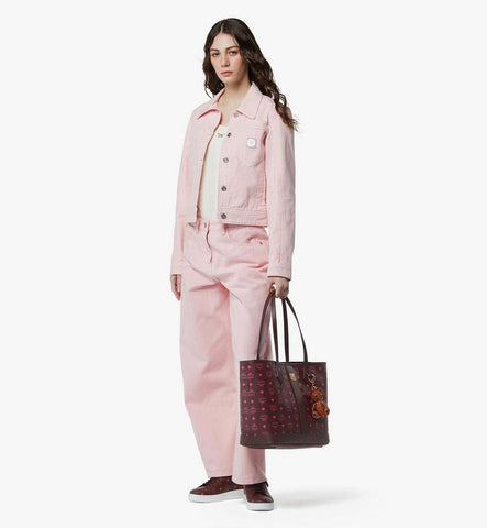 MWPGSLR024B001-New Liz Shopper in Visetos|Cinnamon