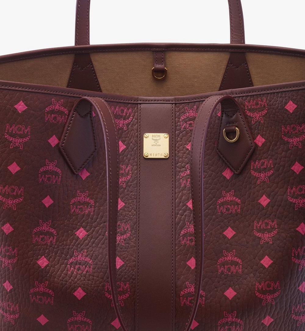 MWPGSLR024B001-New Liz Shopper in Visetos|Cinnamon