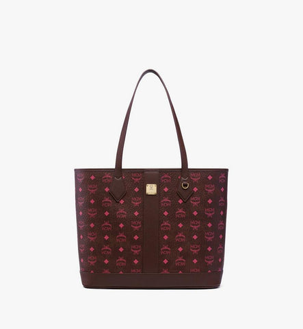 MWPGSLR024B001-New Liz Shopper in Visetos|Cinnamon