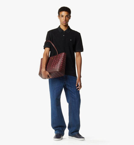 MWPGSLR024B001-New Liz Shopper in Visetos|Cinnamon