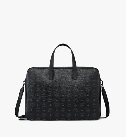 MMVGSTT03BK001-Ottomar Garment Bag in Visetos|Black