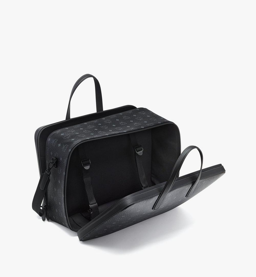 MMVGSTT03BK001-Ottomar Garment Bag in Visetos|Black