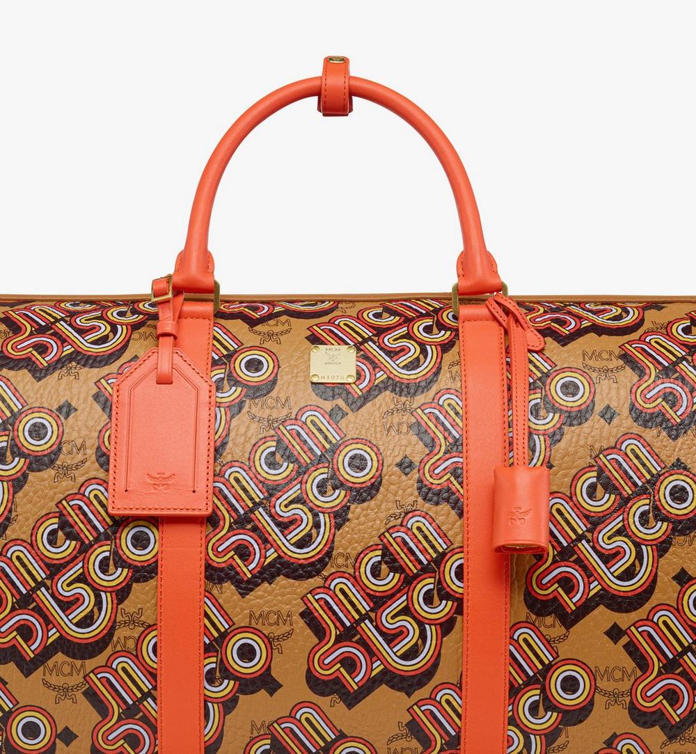 MMVGATT03CO001-Ottomar Weekender Bag in Disco Visetos|Cognac