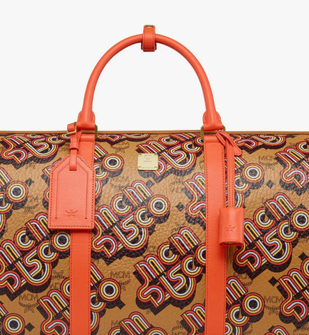 MMVGATT03CO001-Ottomar Weekender Bag in Disco Visetos|Cognac