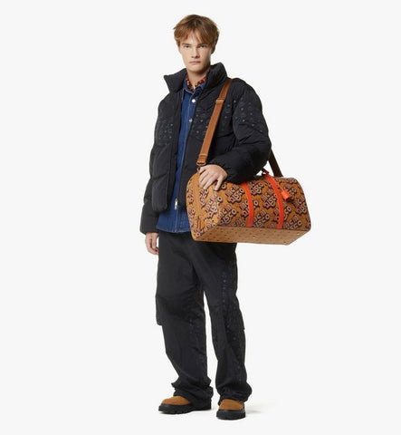 MMVGATT03CO001-Ottomar Weekender Bag in Disco Visetos|Cognac