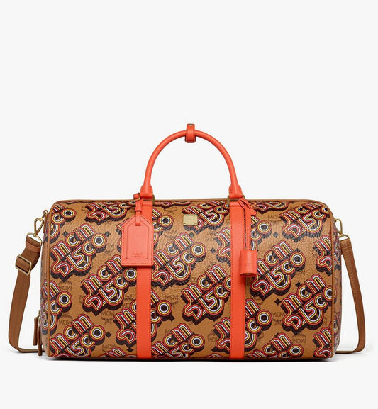 MMVGATT03CO001-Ottomar Weekender Bag in Disco Visetos|Cognac