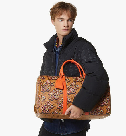 MMVGATT03CO001-Ottomar Weekender Bag in Disco Visetos|Cognac