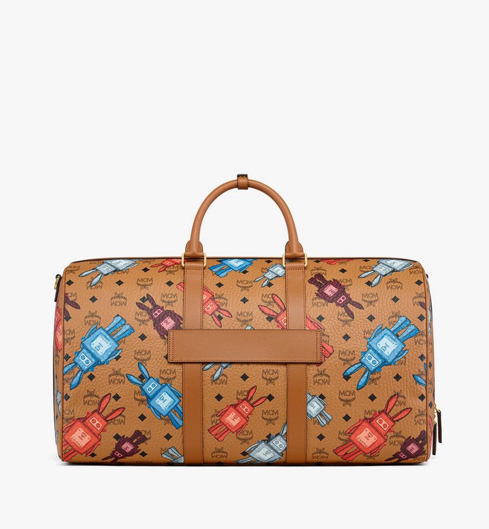 MMVGSTT01CO001-Ottomar Weekender Bag in Rabot Visetos|COGNAC