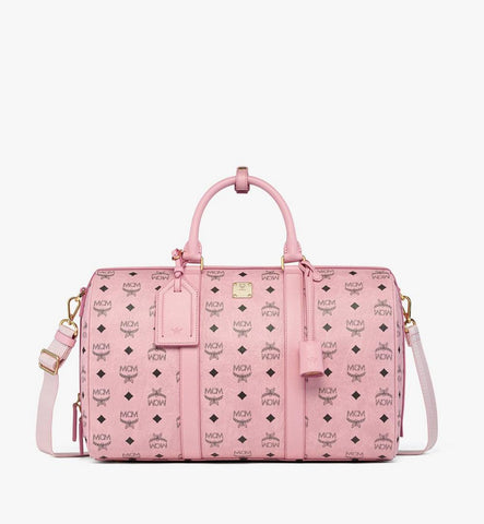 MMVGATT01PZ001-Ottomar Weekender Bag in Visetos|Soft Pink
